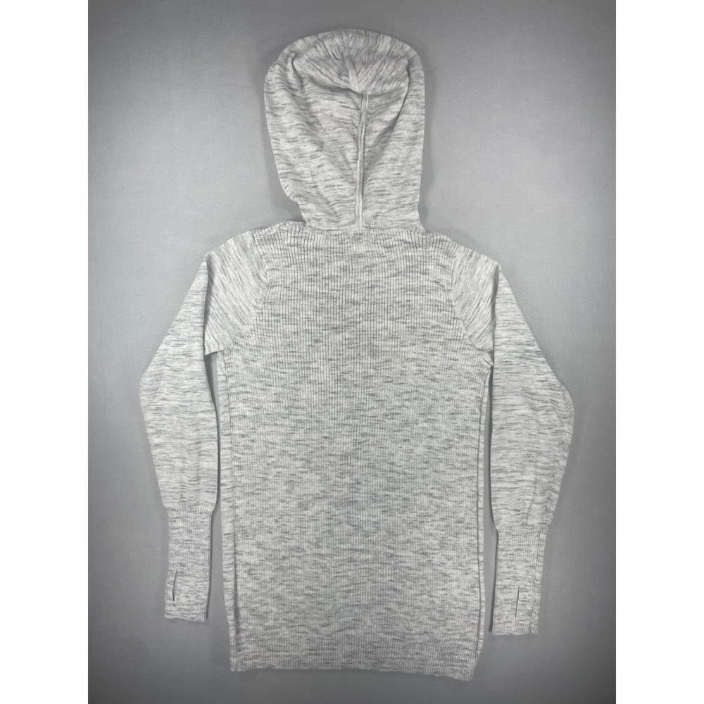 Dakini Womens Hoodie Sweater Pullover Gray Space Dye Cotton Blend S - Picture 3 of 8